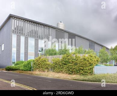 Physics of medicine building, West Cambridge Site, University of Cambridge, England. Stock Photo