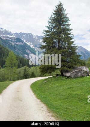 Beautiful view of the famous Rauris valley, Salzburg, Austria Stock Photo
