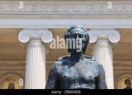 The Romanian Athenaeum, Bucharest's prestigious and landmark concert hall, an architectural gem & home of George Enescu's Philhamonic. Stock Photo