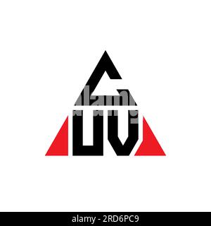 CUV triangle letter logo design with triangle shape. CUV triangle logo ...