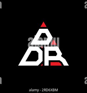 DDR triangle letter logo design with triangle shape. DDR triangle logo ...