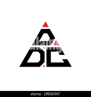 DDC triangle letter logo design with triangle shape. DDC triangle logo ...