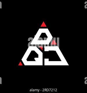 DQJ letter logo design with polygon shape. DQJ polygon and cube shape ...