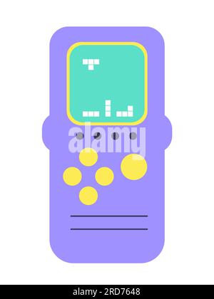 Gaming vintage and retro element 90s. Game joystick in flat style. Game ...