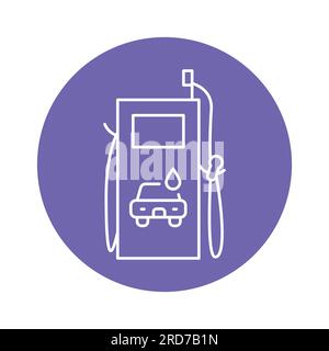 Self-service car wash black line icon. Pictogram for web page, mobile app, promo. Stock Vector