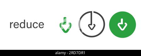 RECYCLE icon as concept of reducing environmental pollution Stock ...
