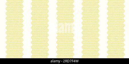 Italian pasta pattern. Spaghetti and ramen noodles on yellow background. Isolated vector illustrations Stock Vector