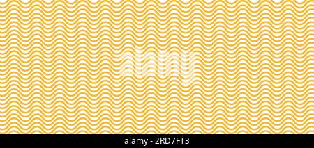 Abstract noodle pattern. Graphic spaghetti background with yellow ramen noodles. Isolated vector illustrations on white background. Stock Vector
