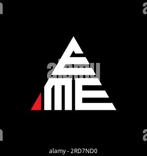 EME triangle letter logo design with triangle shape. EME triangle logo ...