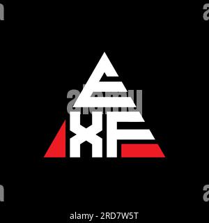 EXF letter logo design with polygon shape. EXF polygon and cube shape ...