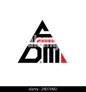 FDM triangle letter logo design with triangle shape. FDM triangle logo ...