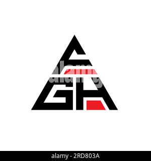 FGH triangle letter logo design with triangle shape. FGH triangle logo ...