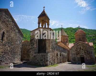 Stepanakert, Azerbaijan. 14th June, 2019. The exterior of Dadivank, an Armenian Apostolic monastery, in Kalbajar, Nagorno-Karabakh. The unrecognised yet de facto independent country in South Caucasus, Nagorno-Karabakh (also known as Artsakh) has been in the longest-running territorial dispute between Azerbaijan and Armenia in post-Soviet Eurasia since the collapse of Soviet Union. It is mainly populated by ethnic Armenians. (Photo by Jasmine Leung/SOPA Images/Sipa USA) Credit: Sipa USA/Alamy Live News Stock Photo
