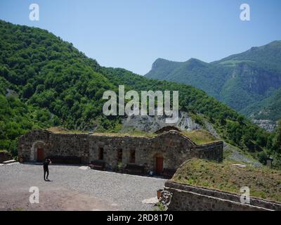 Stepanakert, Azerbaijan. 14th June, 2019. General view of Dadivank, an Armenian Apostolic monastery, in Kalbajar, Nagorno-Karabakh. The unrecognised yet de facto independent country in South Caucasus, Nagorno-Karabakh (also known as Artsakh) has been in the longest-running territorial dispute between Azerbaijan and Armenia in post-Soviet Eurasia since the collapse of Soviet Union. It is mainly populated by ethnic Armenians. (Photo by Jasmine Leung/SOPA Images/Sipa USA) Credit: Sipa USA/Alamy Live News Stock Photo