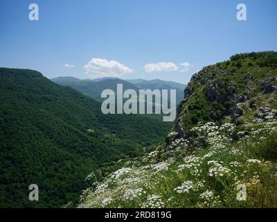 Stepanakert, Azerbaijan. 13th June, 2019. General view of Nagorno-Karabakh from a mountain in Shusha, Nagorno-Karabakh. The unrecognised yet de facto independent country in South Caucasus, Nagorno-Karabakh (also known as Artsakh) has been in the longest-running territorial dispute between Azerbaijan and Armenia in post-Soviet Eurasia since the collapse of Soviet Union. It is mainly populated by ethnic Armenians. (Photo by Jasmine Leung/SOPA Images/Sipa USA) Credit: Sipa USA/Alamy Live News Stock Photo