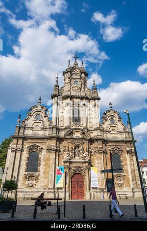 Saint John the Baptist at the Béguinage, Roman Catholic parish church built in the Flemish Baroque style in the 17th century, Brussels, Belgium Stock Photo