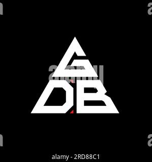 GDB triangle letter logo design with triangle shape. GDB triangle logo ...