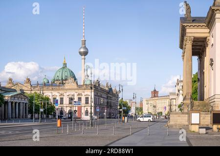 panoramic view at the city center of berlin, germany Stock Photo