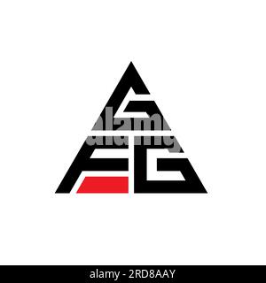 GFG triangle letter logo design with triangle shape. GFG triangle logo ...