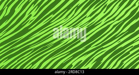 Seamless watermelon pattern with diagonal stripes. Bright and juicy summer background. Green water melon peel or zebra skin. Vector illustration. Stock Vector