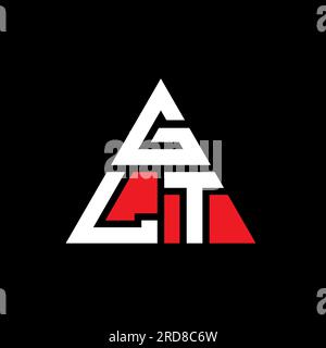 GLT triangle letter logo design with triangle shape. GLT triangle logo ...