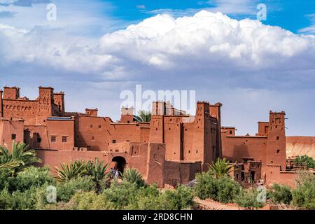 Ancient fortress (Ksar), Ait Ben Haddou, UNESCO World Heritage Site, Ouarzazate province, Morocco, North Africa, Africa Stock Photo