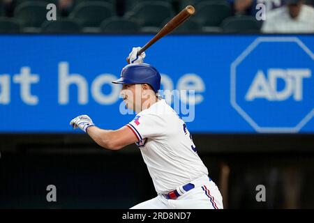 Texas Rangers' Nathaniel Lowe rounds the bases on his way home during a  baseball game against the Seattle Mariners, Sunday, June 4, 2023, in  Arlington, Texas. (AP Photo/Tony Gutierrez Stock Photo - Alamy