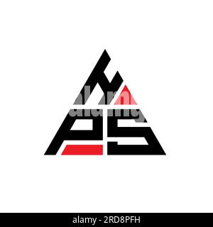 HPS triangle letter logo design with triangle shape. HPS triangle logo ...