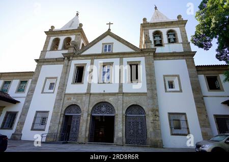 Facade of the abbey Mosteiro de Sao Bento (Monastery of St. Benedict) in Rio de Janeiro, Brazil Stock Photo