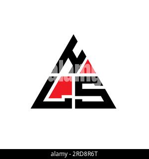 HLS triangle letter logo design with triangle shape. HLS triangle logo ...