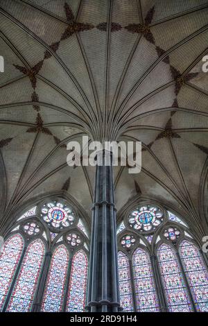 Chapter House at Salisbury Cathedral Stock Photo