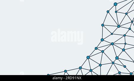 Abstract geometric background. Plexus mesh backdrop. Vector Stock Vector