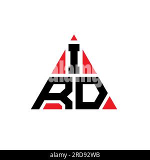 IRD triangle letter logo design with triangle shape. IRD triangle logo ...