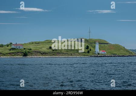 Point of view on Georges island in Halifax harbour in Canada Stock Photo