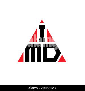 IMD triangle letter logo design with triangle shape. IMD triangle logo ...