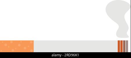 cigarette simple icon smoke tabacco isolated on white Stock Vector