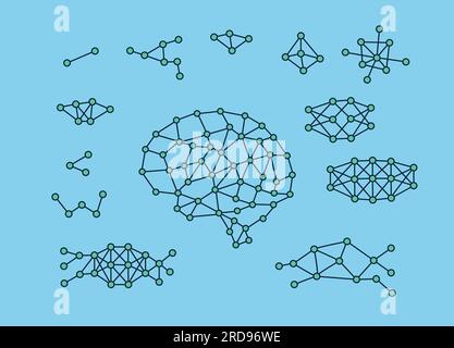 Science education backdrop. AI elements. AI banner. Stock Vector