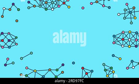Hand drawn science education backdrop. AI banner. Stock Vector