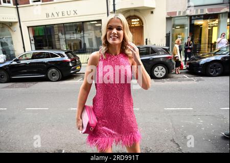 Charlotte Hawkins attends The ITV Summer party, The Mandrake Hotel, London, UK. on the 19 July 2023. Credit: See Li/Picture Capital/Alamy Live News Stock Photo