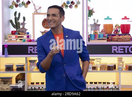 SUGAR RUSH: THE BREAKING POINT, (aka PASTELEROS CONTRA EL TIEMPO), from  left: Ludwika Paleta, judge Luis Robledo, (Season 1, ep. 101, aired July  12, 2023). photo: ©Netflix / Courtesy Everett Collection Stock Photo - Alamy