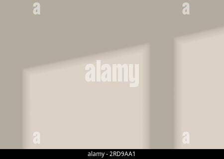 Window frame overlay shadow. Light through the window. Applicable for mockups. Shadow overlay effect. Vector illustration Stock Vector