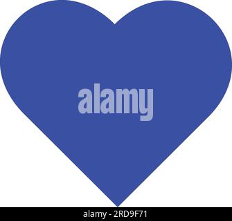 Vector illustration of a blue heart Stock Vector Image & Art - Alamy