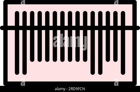 Barcode reader icon outline vector. Code scanner. Qr ticket color flat Stock Vector