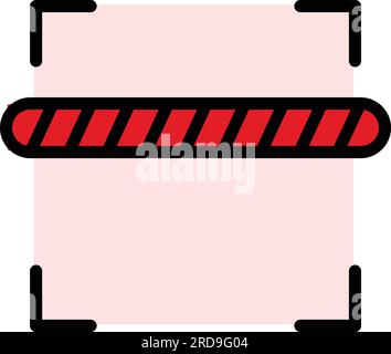 Reading barcode icon outline vector. Qr scanner. Code scan color flat Stock Vector
