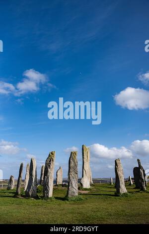 Callanish Stones - Ancient stones of the Scottish isles, Outer hebrides Stock Photo