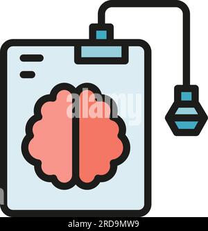 Memory device icon outline vector. Drive storage. Portable card color flat Stock Vector