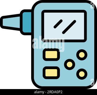 Ph meter icon outline vector. Water test. Soil probe color flat Stock Vector