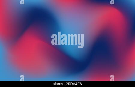 Abstract blurred gradient mesh background vector. Modern smooth design template with soft red, blue colors blend. Suitable for poster, landing page Stock Vector