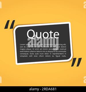 Horizontal paper design element for your text with quotes, vector eps10 ...