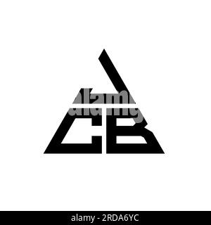 JCB triangle letter logo design with triangle shape. JCB triangle